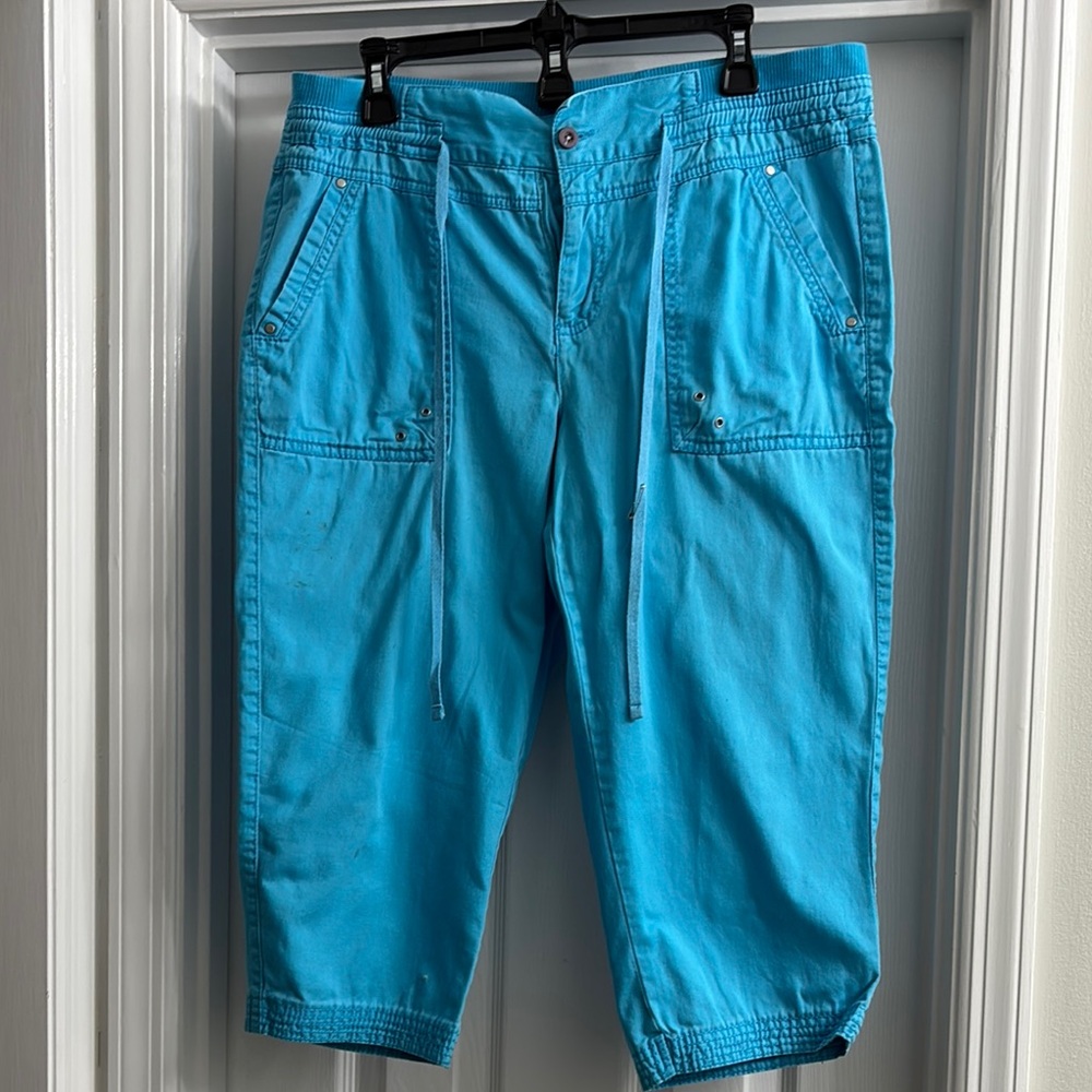 White Stag Bright Blue Capri Pants